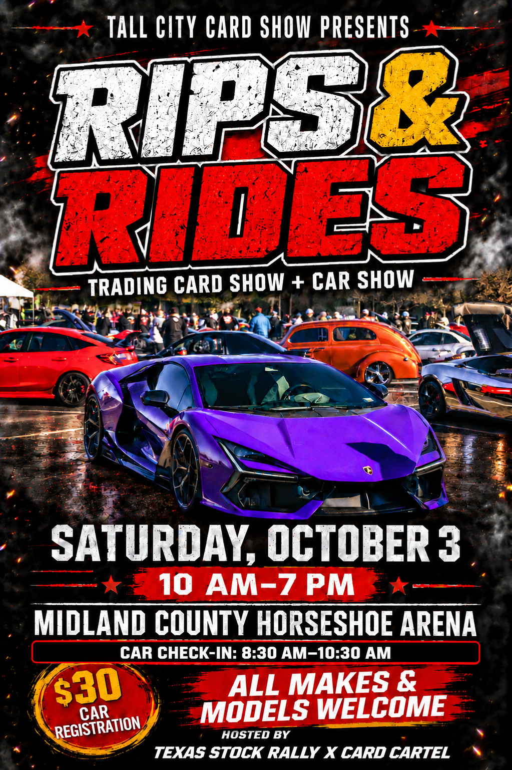 TXSR Rips & Rides Car Show Registration