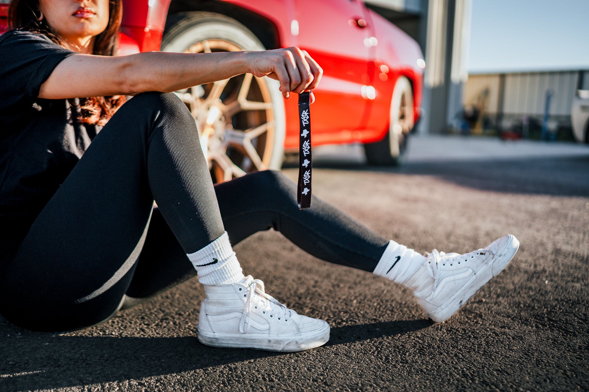 TXSR Minimalist Lanyard – Black / White - 2 Entries