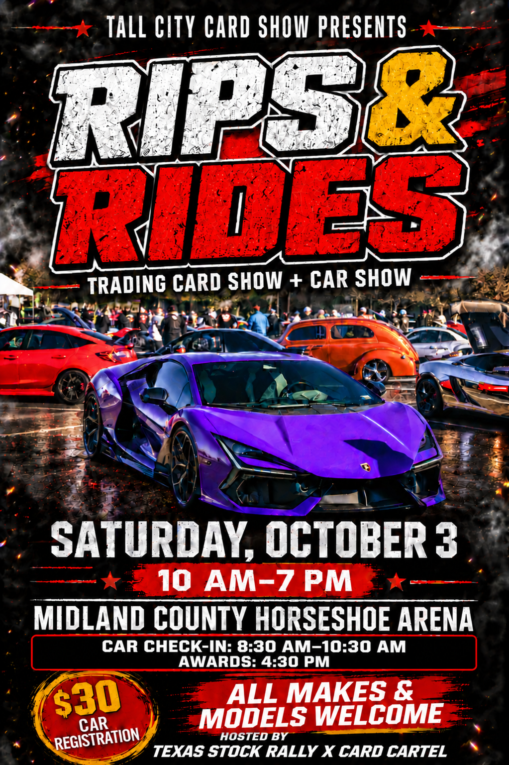 TXSR Rips & Rides Car Show Registration