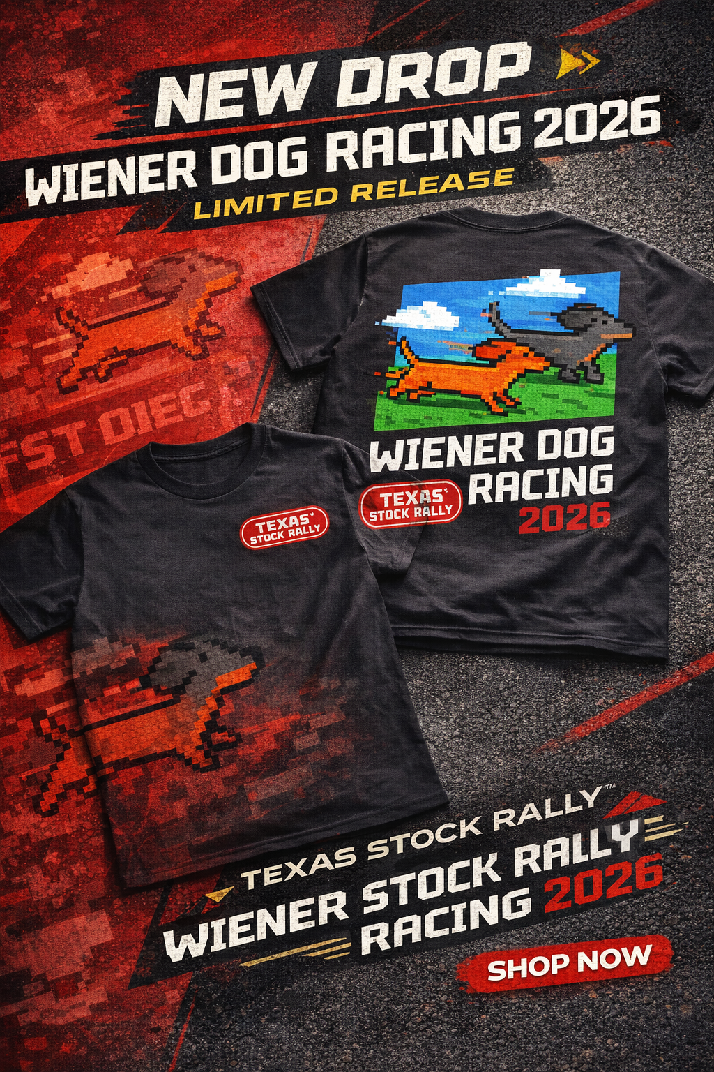 TXSR Wiener Dog Racing 2026 Tee