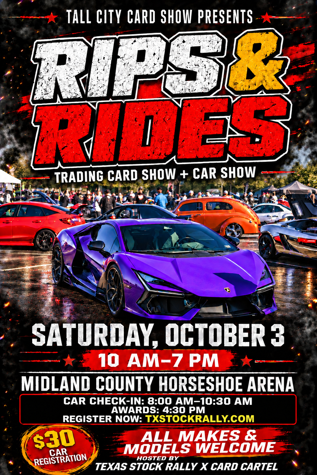 TXSR Rips & Rides Car Show Registration